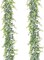 Artificial Vines Faux Eucalyptus Garland, 2 Pack Fake Eucalyptus Greenery Garland Wedding Backdrop Arch Wall Decor, 6 Feet/pcs Fake Hanging Plant for Table Festival Party Decorations